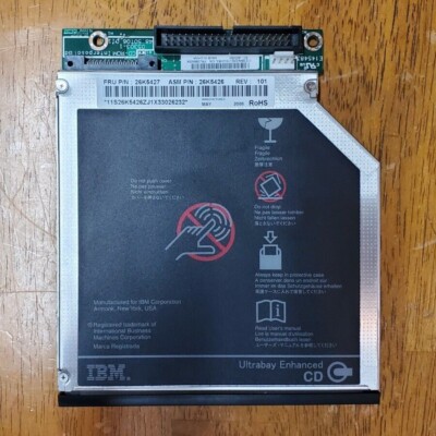 IBM Ultrabay Enhanced CD Drive 26K5427 w/ Interposer Board