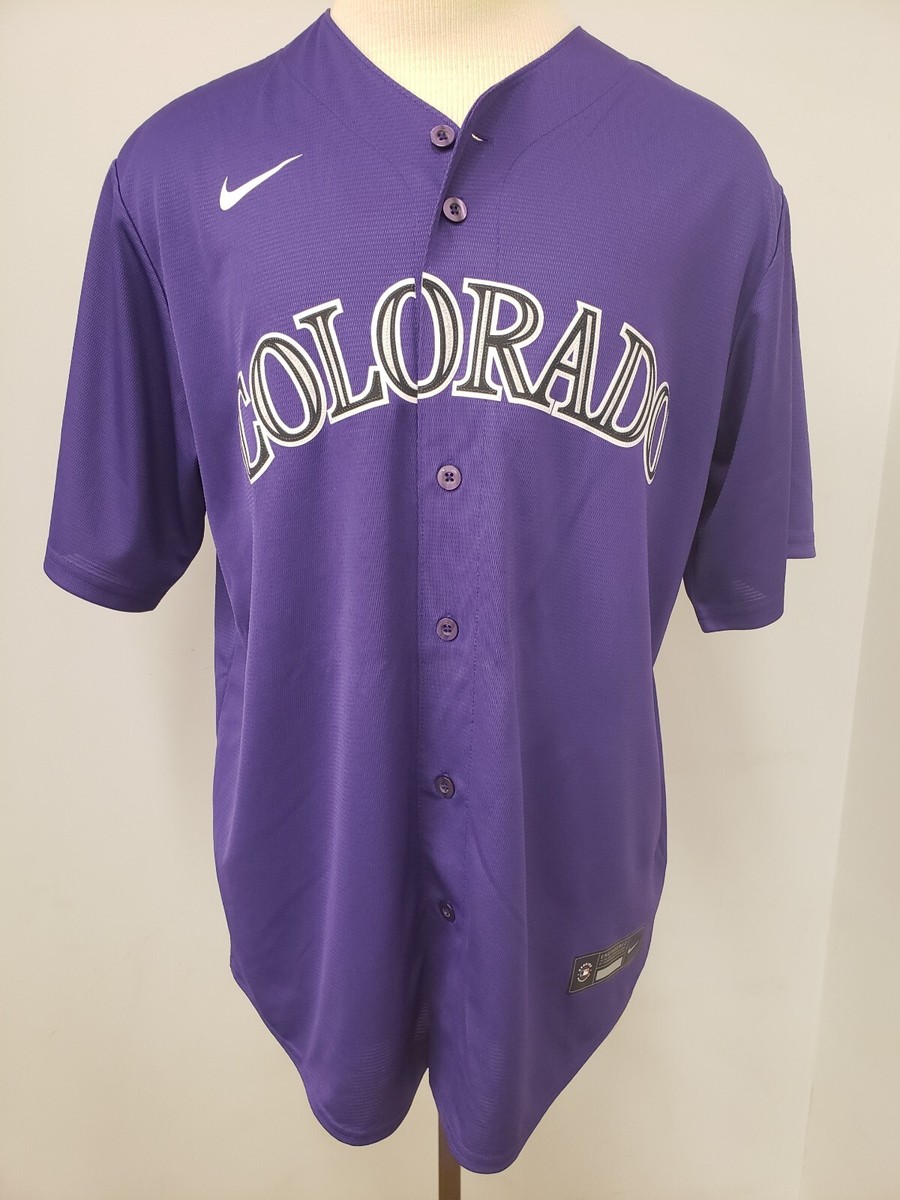 Nike MLB Colorado Rockies Alternate Purple Replica Jersey | eBay
