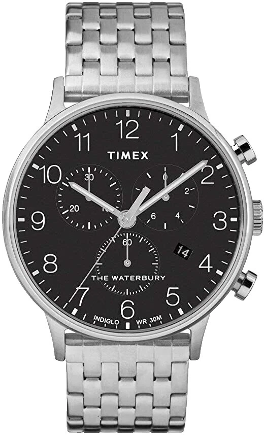 Relojes de pulsera con cronógrafo Timex Silver Case
