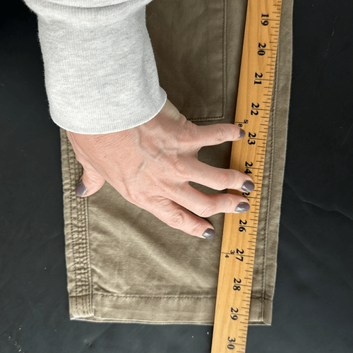 Pantaloni cargo donna Current/Elliott taglia 30 misto lino The Worker gamba dritta nuovi con etichette - Foto 14 di 15