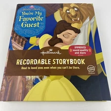 Hallmark BEAUTY & THE BEAST YOU'RE MY FAVORITE GUEST Recordable Storybook Book