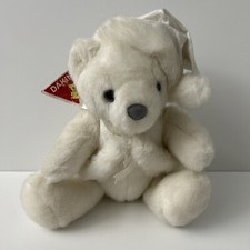 Vintage Dakin White Bear Snow Prince Plush 11" 1992 Stuffed Animal Toy Holiday