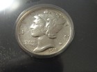 1918  P Mercury Dime ANACS VF 25 DETAILS — photo 1