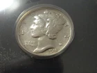 1918  P Mercury Dime ANACS VF 25 DETAILS
