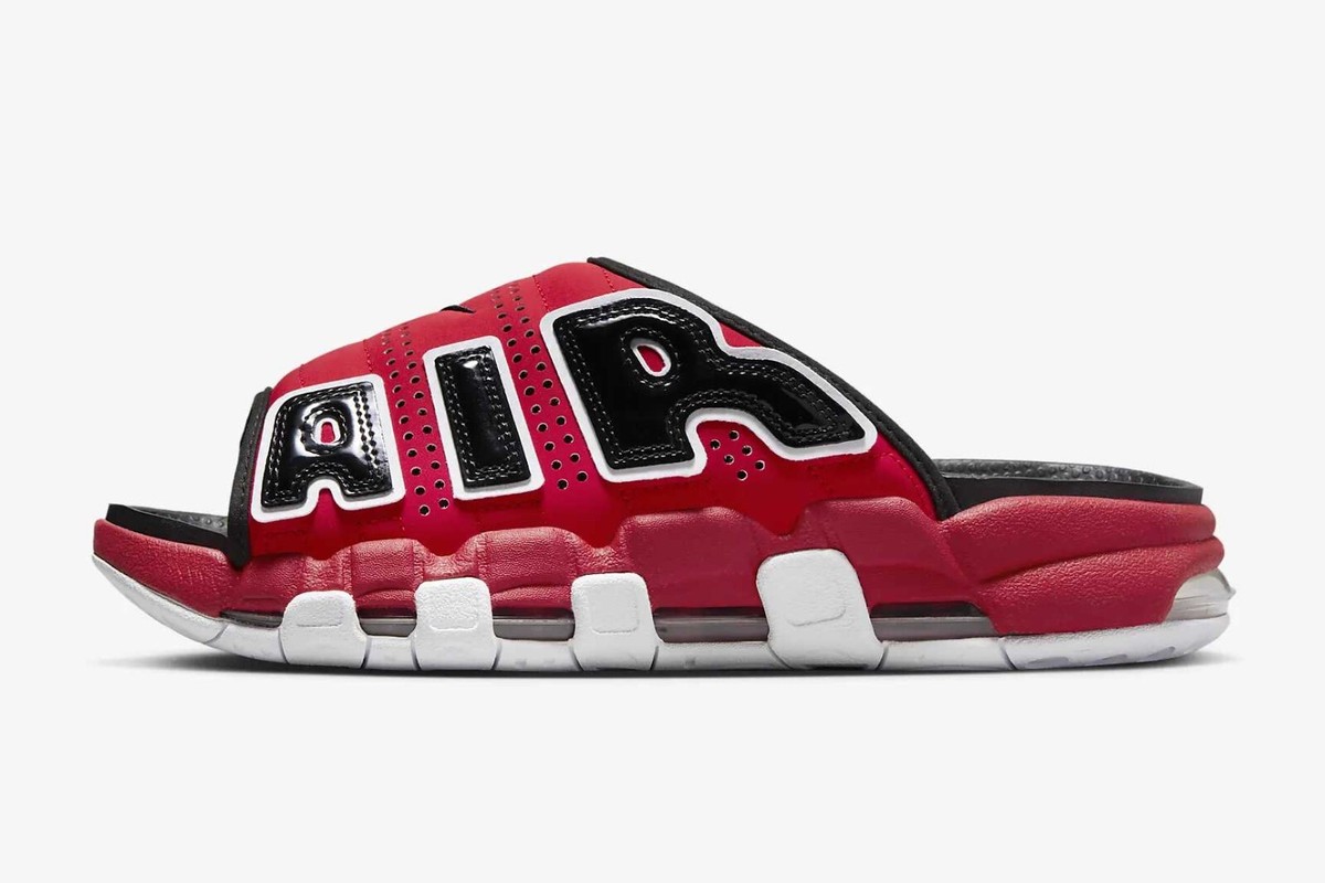 Nike Air More Uptempo Slide University Red/Black FJ6035-600 FJ6036