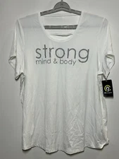 C9 Champion Women's "Strong Mind Body" Active top- White 3X