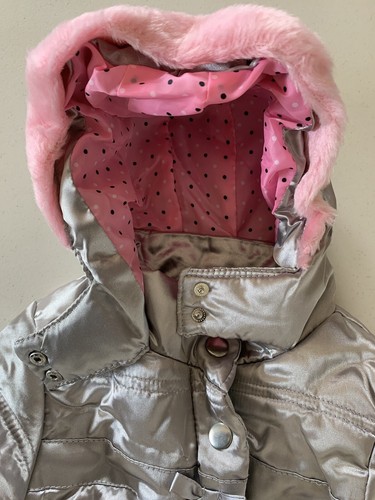Young Hearts Girls Jacket 12 Months Silver and Pink NEW - Picture 5 of 10