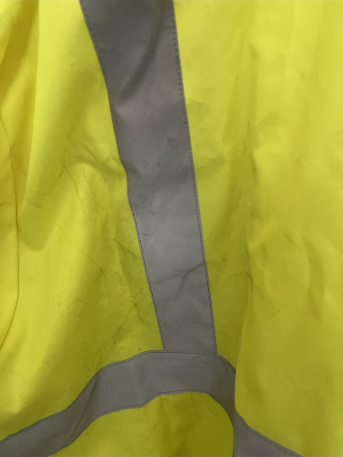 WASTE MANAGEMENT Neon Yellow HI-VIS WINDBREAKER JACKET Garbage Work Coat  3XL