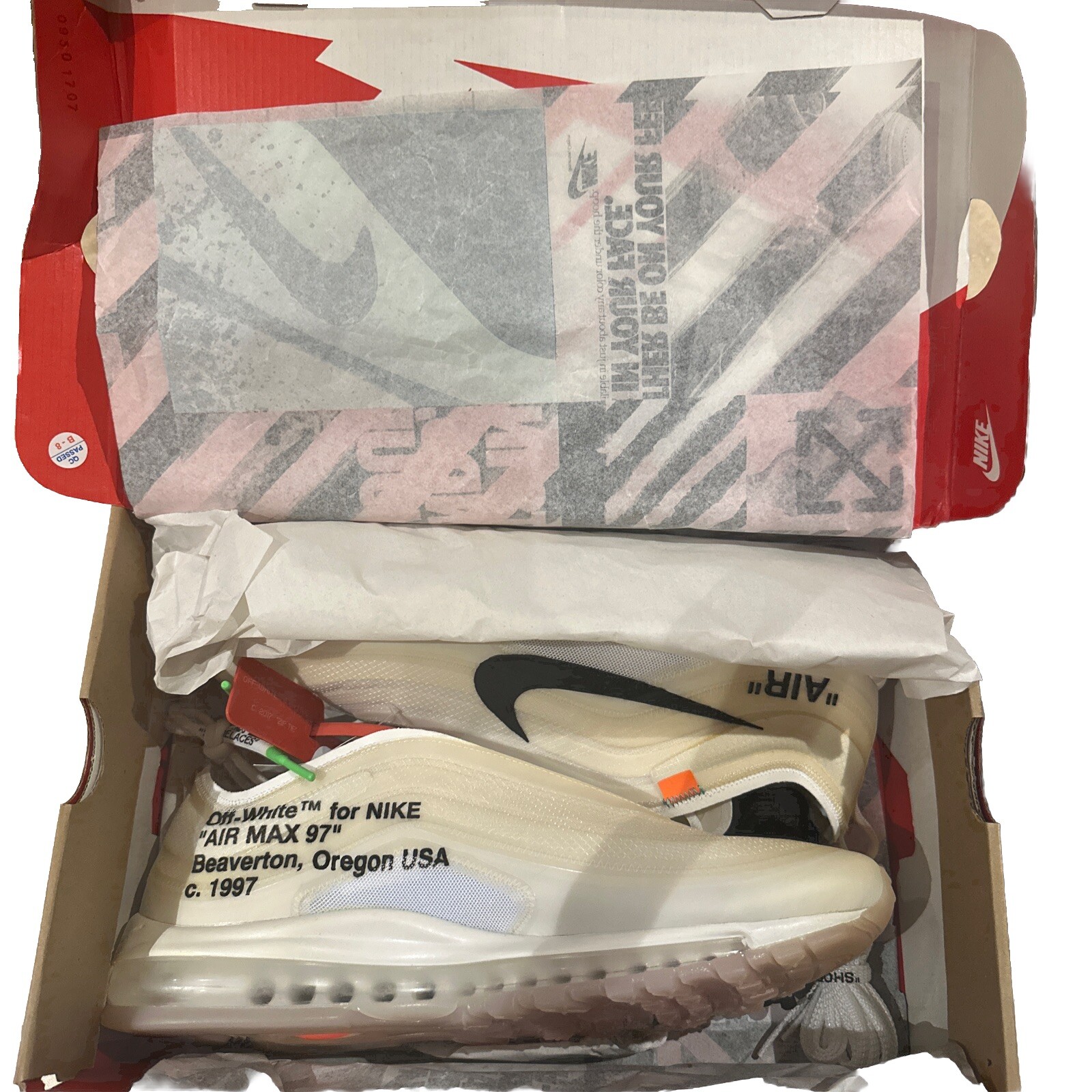OFF WHITE X NIKE Taglia 13 Nike Off White x Air Max 97 OG The Ten