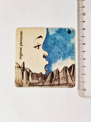 Adhésif Piemonte 2006 Sticker Autocollant Adhésif Vintage Années 80