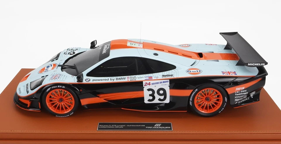MODELLINO AUTO STATICO TOP MARQUES MCLAREN F-1 GTR LE MANS 1997 SCOTT SCALA 1/12 - Immagine 3 di 4