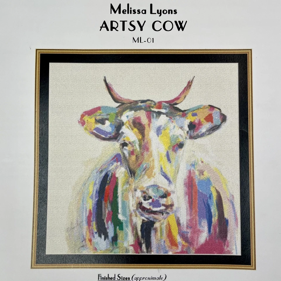 Raro Folleto Punto de Cruz Punto de Cruz Melissa Lyons COW Punto de Cruz Foto 2 de 4