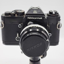 Nikon Black Nikkormat EL with Nikkor-S.C. Auto 50mm f1.4 Lens Manual READ