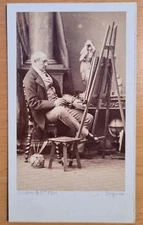 DISDERI, Paris, Louis Godefroy Jadin, painter, CDV photo 6x10, Paris (kl258)