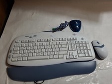 OPEN BOX Logitech Cordless Desktop Express Keyboard  Optical Mouse white