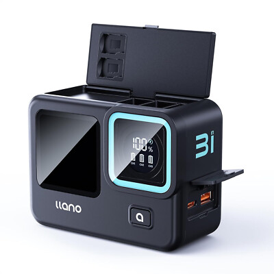 3-Slot 3-in-1 PD 30W Fast Battery Charger GoPro Hero 12/11/10/9 & Enduro, S289