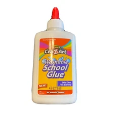 Cra-z-Art Washable School Glue Nontoxic 4 FL Oz Easy Squeeze Bottle
