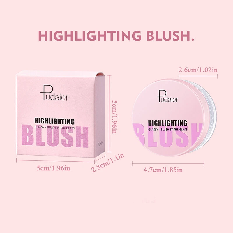 Temperature Changing Color Powder Blusher Glassy Blush Gel Powder Blusher Crea 」 - Image 3 of 4