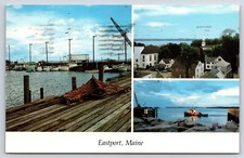 Postcard ME Views Of Eastport Maine AX6