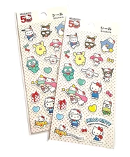 Hello Kitty Sticker Sheet Sanrio Characters 50th Anniversary  Japan Daiso 38507
