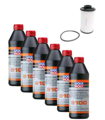 OE VW DSG ATF Transmission Dual Clutch 40k Fluid Filter Kit LIQUI MOLY 6 Liters