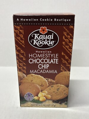 Kauai Kookie Homestyle Chocolate Chip Macadamia 4.5oz Box x1