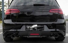Heckdiffusor Diffusor Ansatz ABS Glanz Schwarz für Volkswagen Golf 7 GTI GTD
