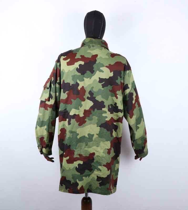 【YUGOSLAVIA ARMY】希少 73's ウールコート A-2544 Krajina Serb Army M93 Oak Leaf Pattern Soldier Uniform