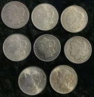 Lot Of 8 Silver Dollars. 6 Morgan’s & 2 Peace Dollars. Nice Condition. Nice Lot