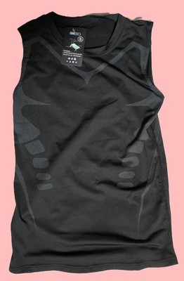 Cool Max Activewear Compression Fit Tank Top Black Mens Size S NEW