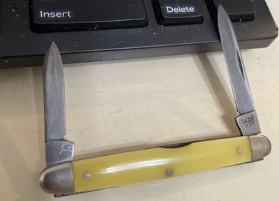 CASE XX 3201 PEN KNIFE yellow CV 1940-64 edc | eBay