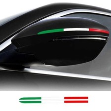 Rearview Mirror Sticker Decal For Alfa Romeo Fiat 500 Punto Giulia