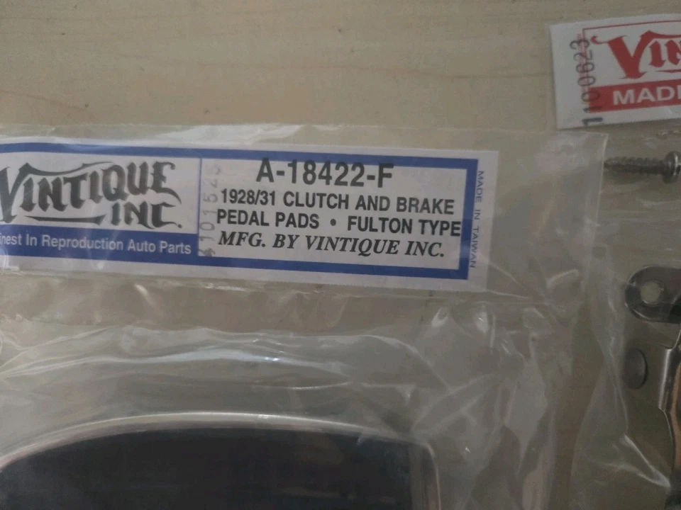 Модель A Ford 1928-1931 Fulton, газ, тормоз, педали сцепления колодки, новый!!! - Изображение 3 из 4