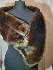 Lovely Olive sheen, fauxfur Stole from Accessories 48"x9"  versatile styling Fab