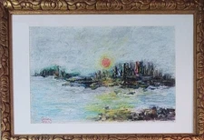 Modernist Portrait by DIMITRIE BEREA "Sunset"