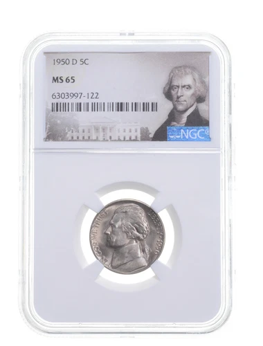 1950-D MS65 Jefferson Nickel NGC Graded Special Label *2218