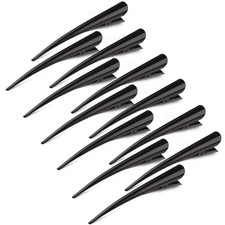 12 Pack Large Long Alligator Hair Clips for Styling Salon Sectioning Rust-Proof