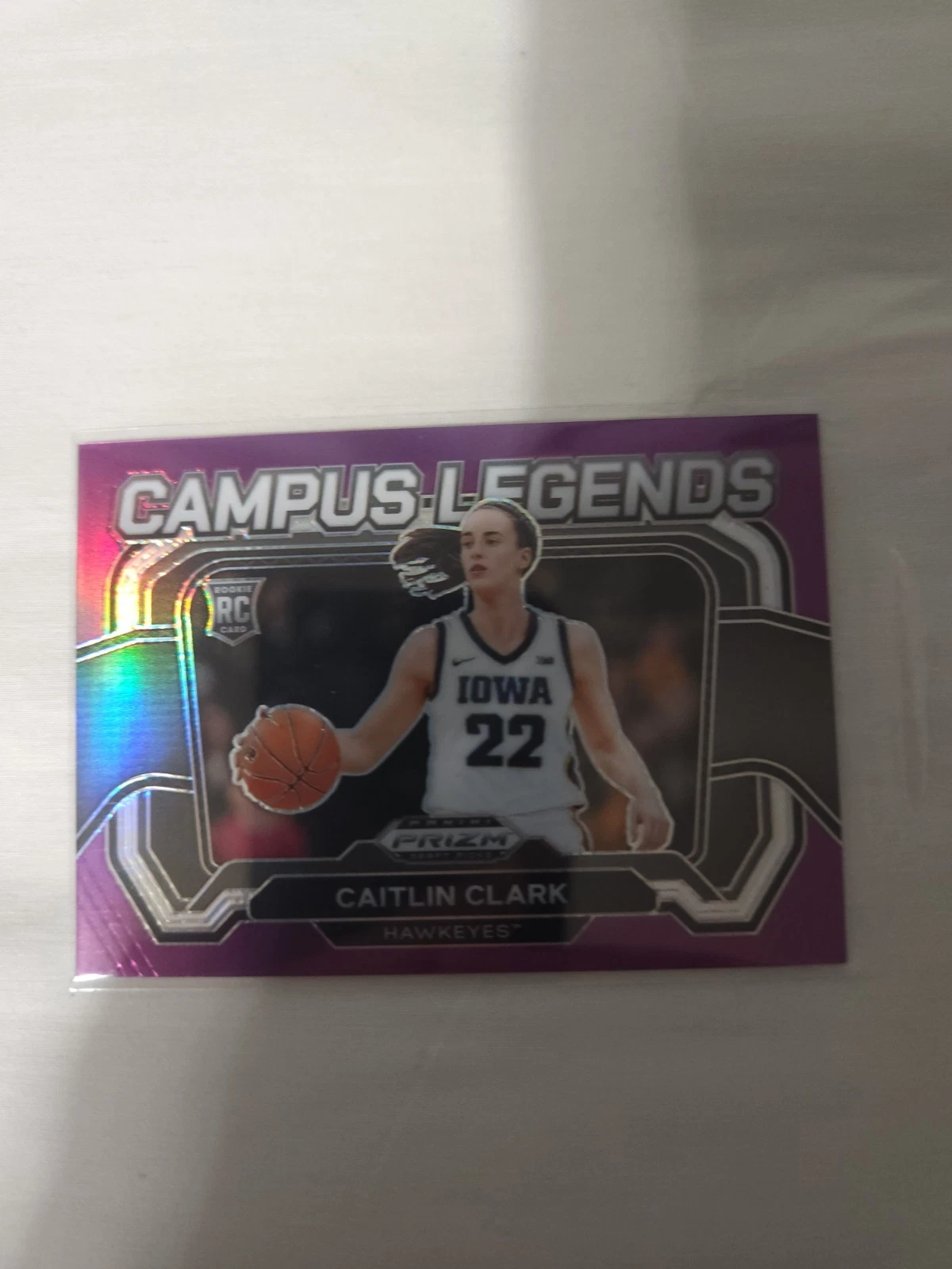 2024 Panini Prizm Draft Picks - Campus Legends Caitlin Clark #5 Purple Prizm /75