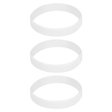 3Pcs Bracelets Wristbands 1/2 Inch Width 8.5" Length White