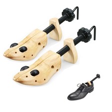 EchoDone 2 Way Cedar Shoe Trees For Men Wooden Shoe Stretcher Adjustable Unis...