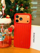 OEM RIMOWA iPhone 17 Pro Max RED Aluminium Phone Case NEW