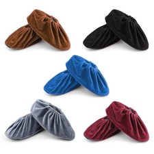 FOCCTS 5 Pairs Reusable Non Slip Shoe Covers, Washable and 5 Colors