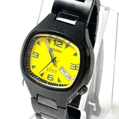 Seiko 5 7S26-5010 Automatic 21J Men's Watch Stainless Steel 1980s Vintage