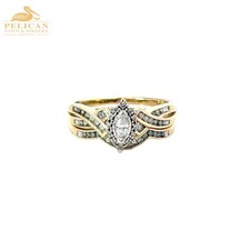 Woman's Diamond Bridal Set in 10K Yellow Gold .404CTW PBR115233 