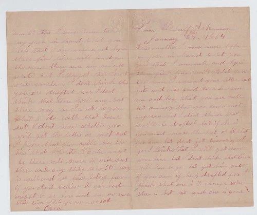 CIVIL WAR LETTER - 28th Wisconsin Vols - Arkansas Rebel POW's Switch Sides !