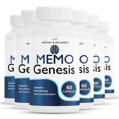 #ad 6 pack MemoGenesis Capsules Memo Genesis Brain Health Support Formula Pills $69.00