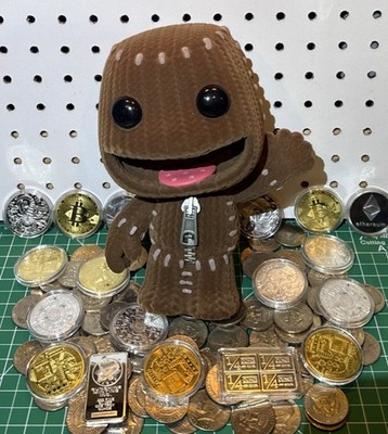 New Little Big Planet Sackboy Piggy Bank figure EXTREMELY RARE Sony Playstation$