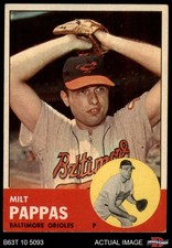 1963 Topps #358 Milt Pappas Orioles 2.5 - GD+