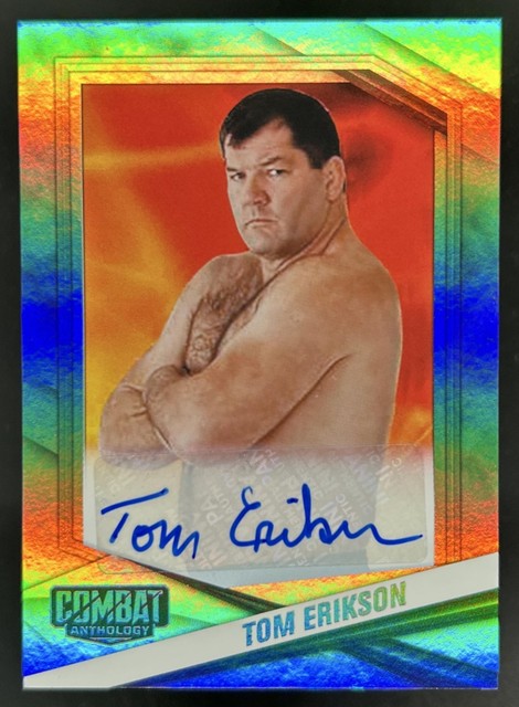 2025 Panini Combat Anthology Tom Erikson Signatures Auto Autograph #100