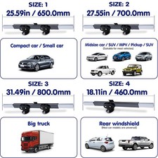 Durable Retractable Car Windshield Sun Shade, Blocks 99 UV Rays Sun Visor Shade